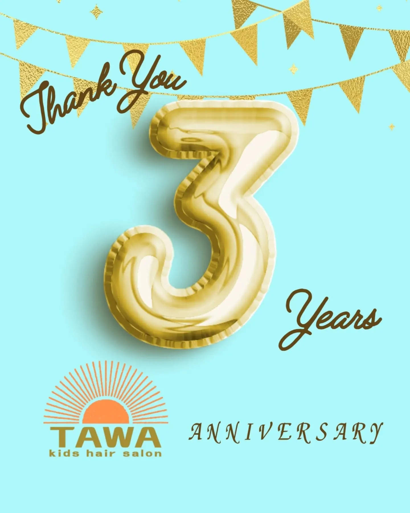 ⭐TAWA kids hair salon 3周年⭐